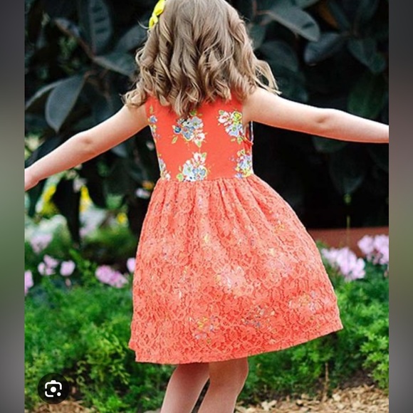 Matilda Jane orange lace dress - Picture 2 of 5